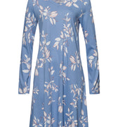 74847 Sleep And Lounge Long Sleeve Nightgown 95cm - 2158 Pearly Flowers